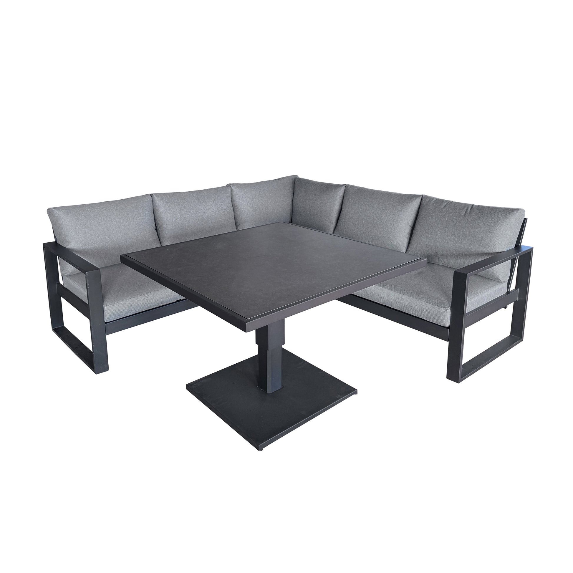Como Dark Grey Corner Set