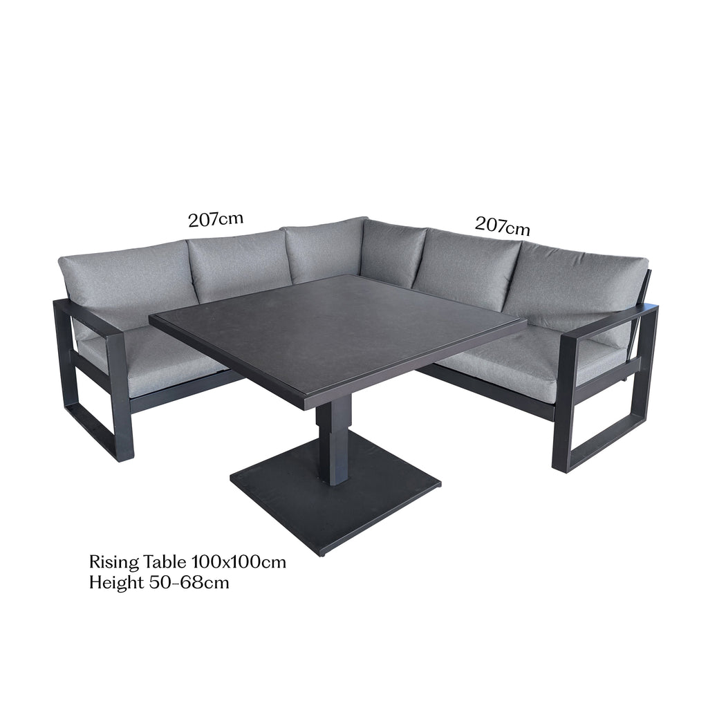 Como Corner Set - Dark Grey