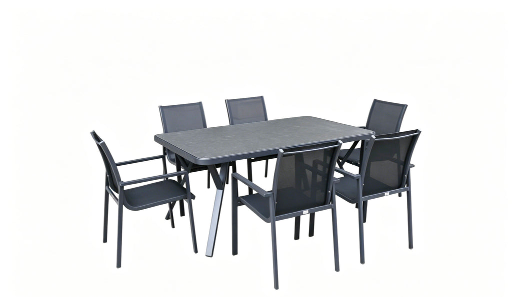 Garda Dining Set - Dark Grey