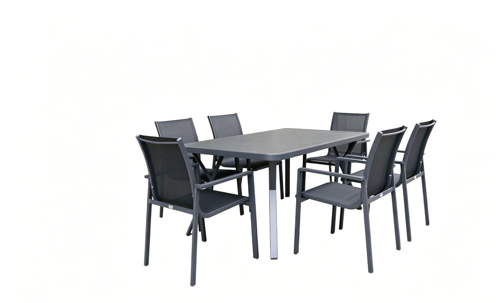 Garda Dining Set - Dark Grey