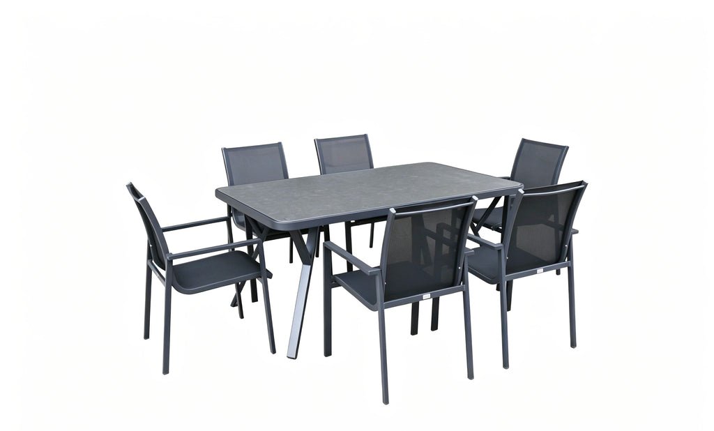 Garda Dining Set - Dark Grey