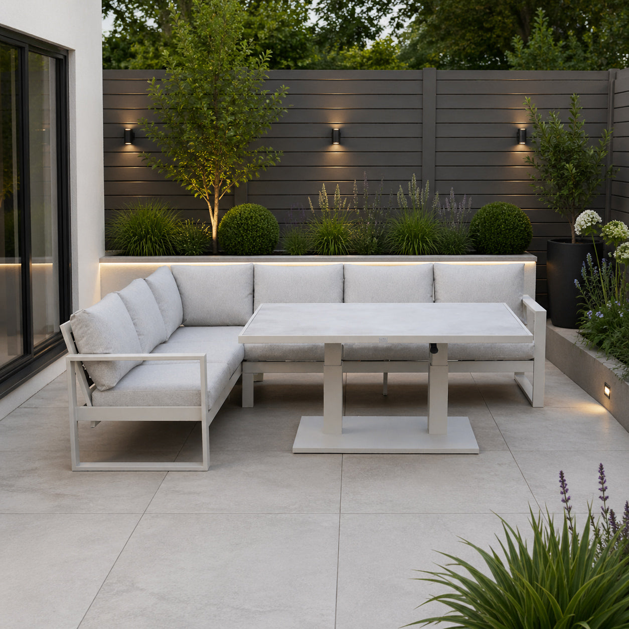 Como Stone L-Shaped Corner Set