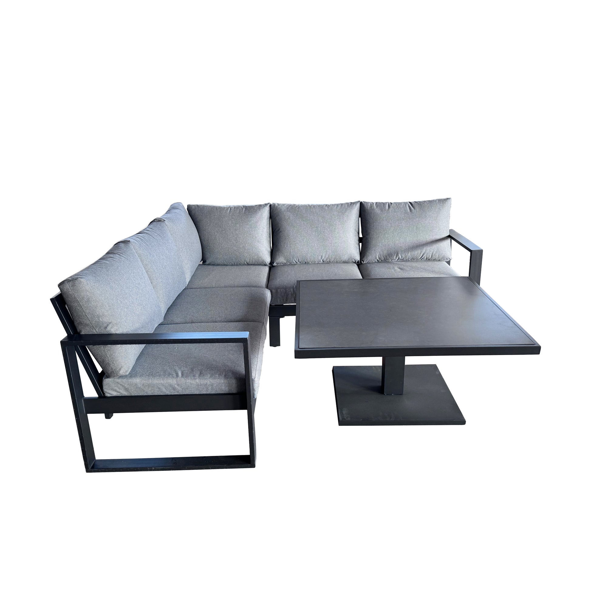 Como Dark Grey Corner Set