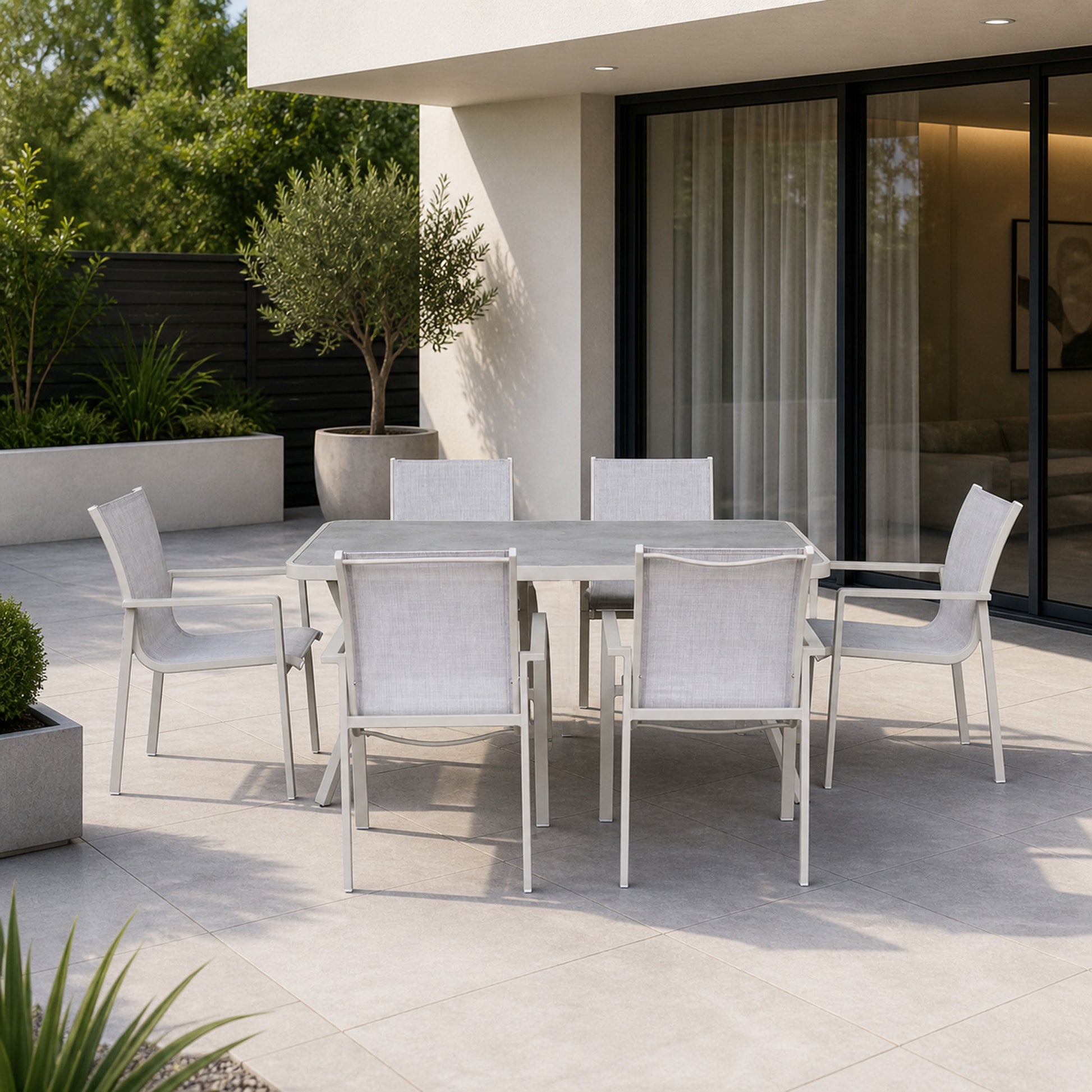 Garda Stone Dining Set