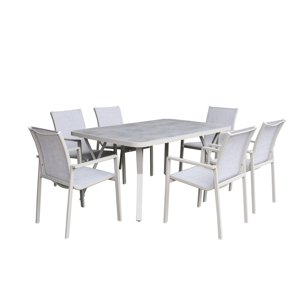 Garda Dining Set - Stone