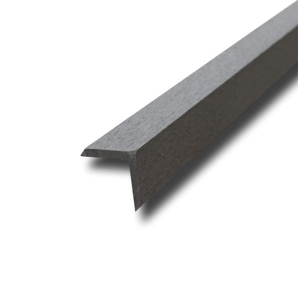 A Charcoal Composite Cover Strip on a white background.