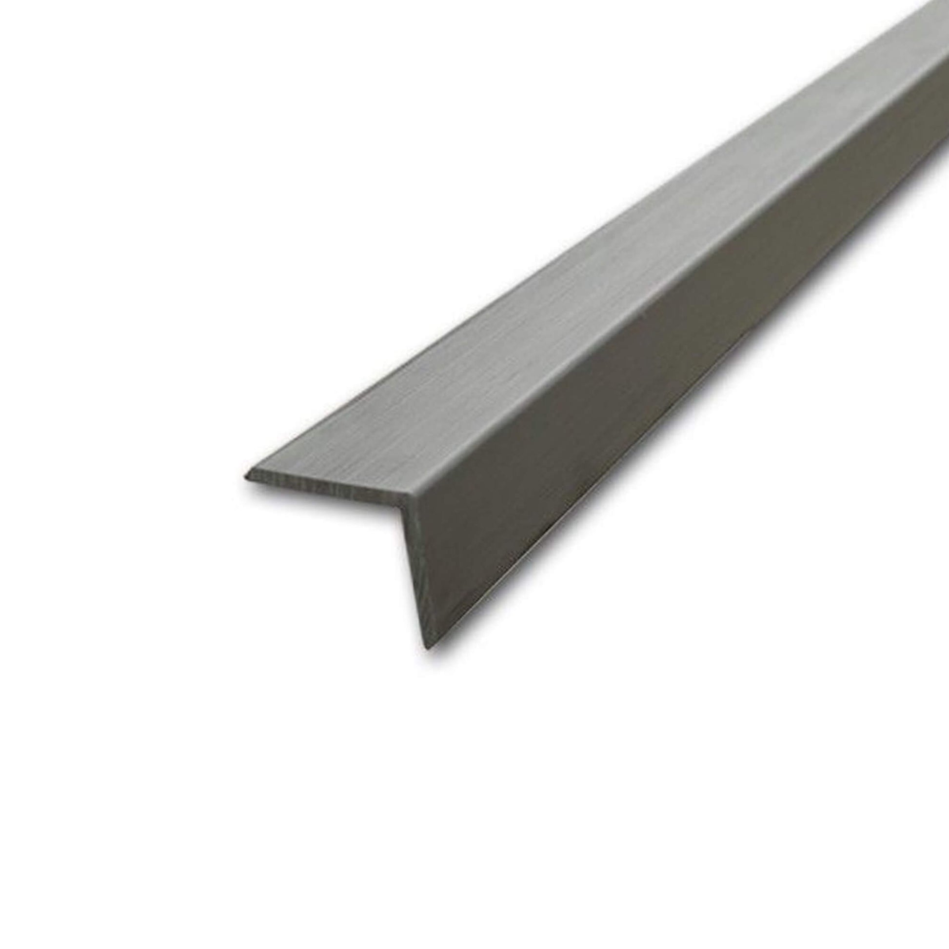 A Slate Grey Co-Extruded Composite Cover Strip on a white background.