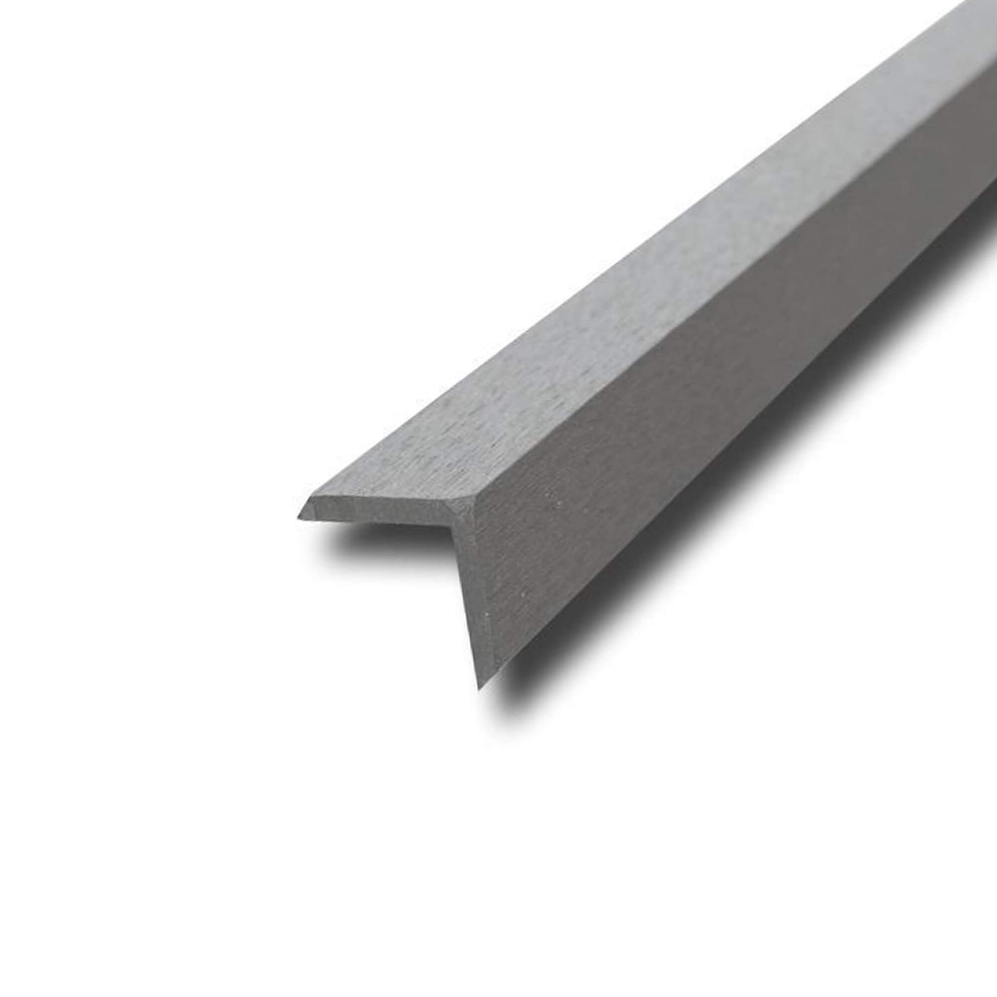 A Sliver Composite Cover Strip on a white background.